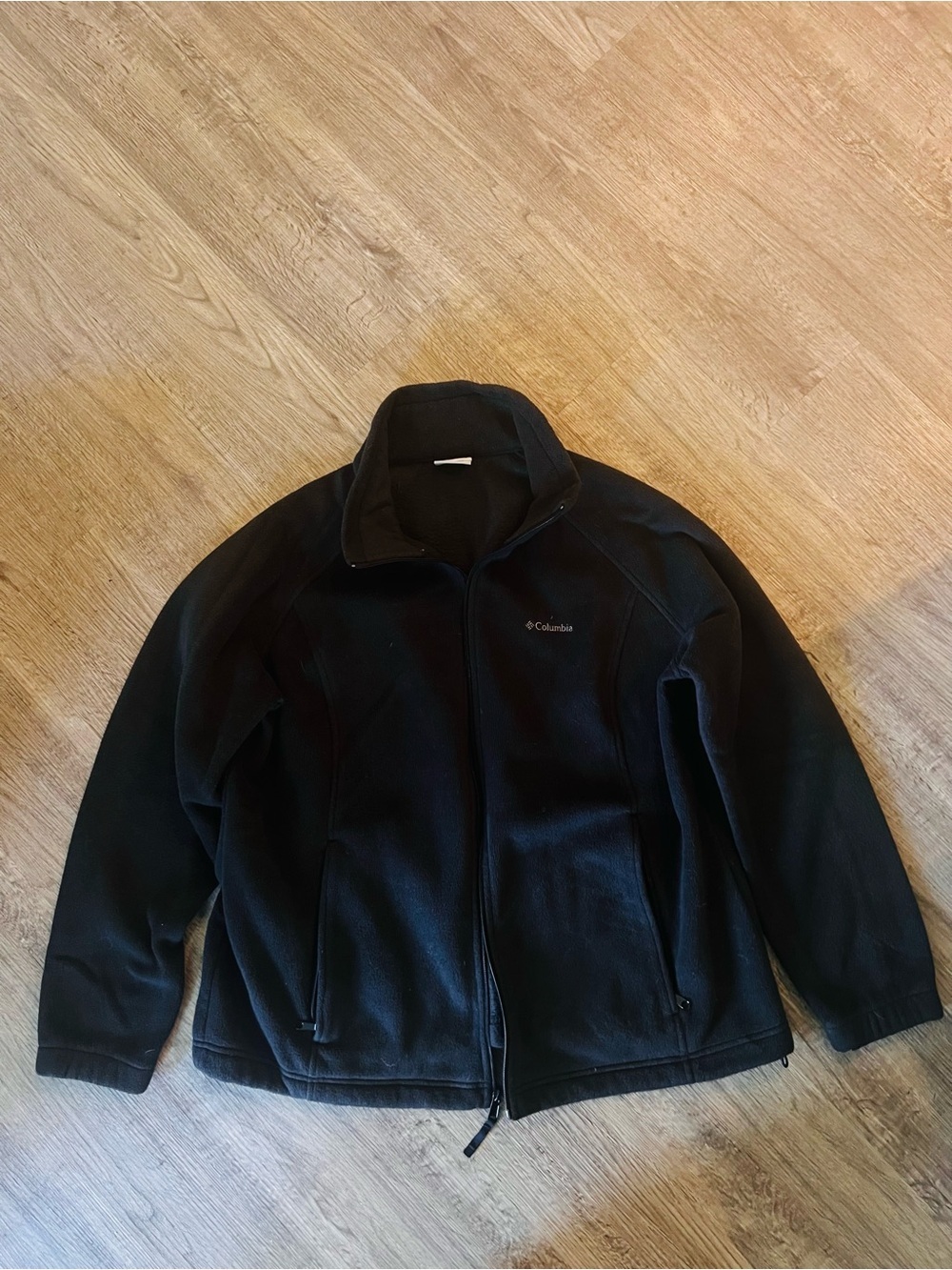 Columbia Black Fleece Jacket - Full Zip Size 2X